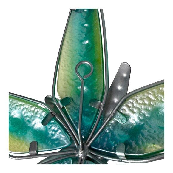 VTG Metal STARFISH ART Wall Hanging 13.5” Nautical Sea Tropical Home Decor Green - Picture 4 of 6